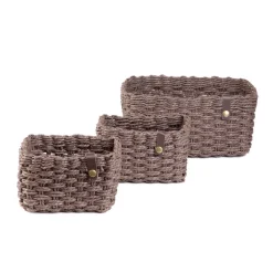 HOMLA Zestaw Koszy Dekoracyjnych Vimet 3 Szt. 25X19X12 Cm 18X13X10 Cm 18X13X10 Cm Discount