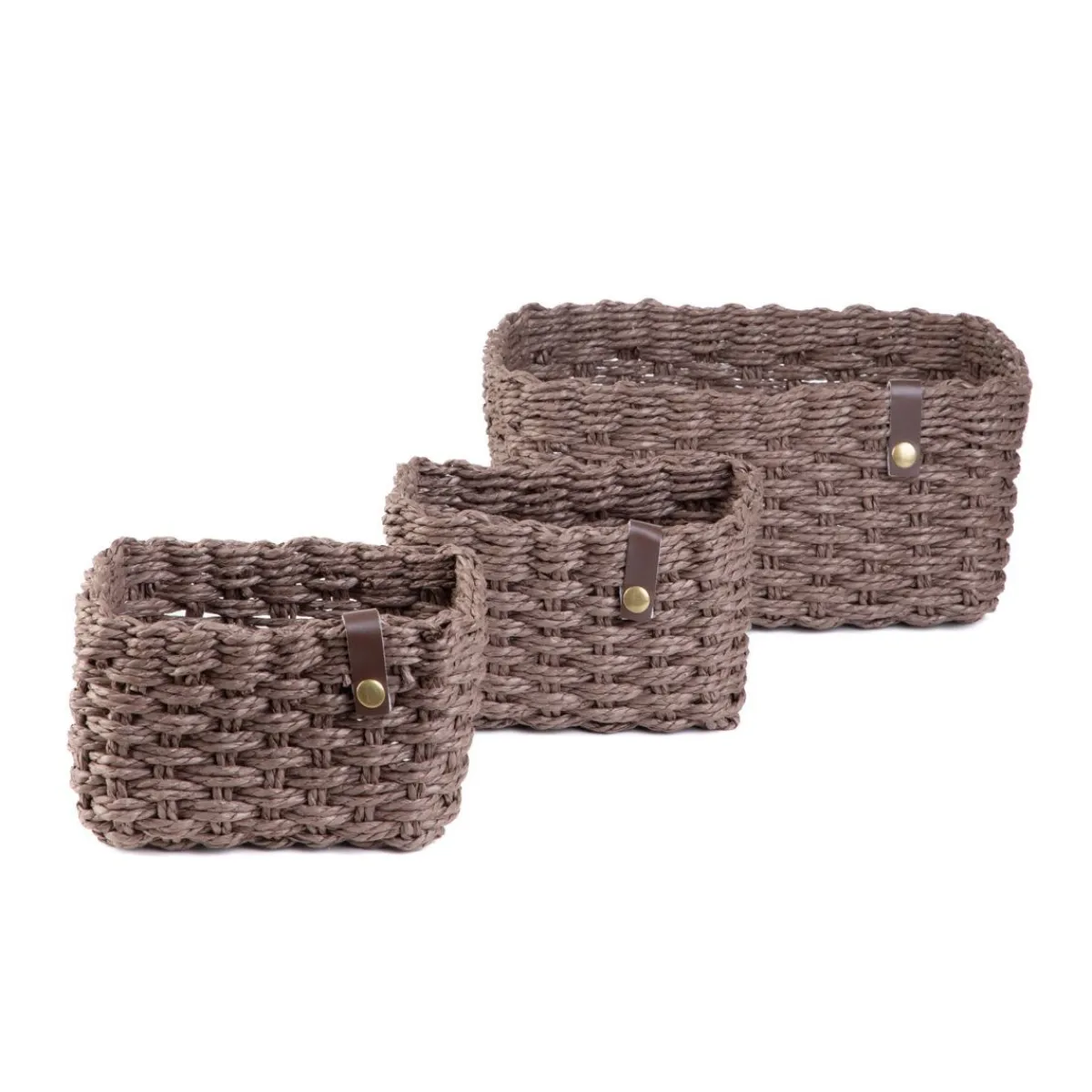 HOMLA Zestaw Koszy Dekoracyjnych Vimet 3 Szt. 25X19X12 Cm 18X13X10 Cm 18X13X10 Cm Discount