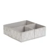 HOMLA Zestaw Koszy Do Przechowywania Hadria Bezowych 2X6 Cm X 6 Cm X 10 Cm Discount