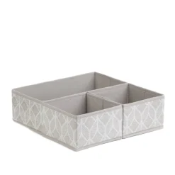 HOMLA Zestaw Koszy Do Przechowywania Hadria Bezowych 2X6 Cm X 6 Cm X 10 Cm Discount