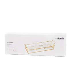 HOMLA Zestaw Miseczek Serene Transparentnych Na Stojaku, 3 Szt. 31 X10 Cm Przezroczysty Hot