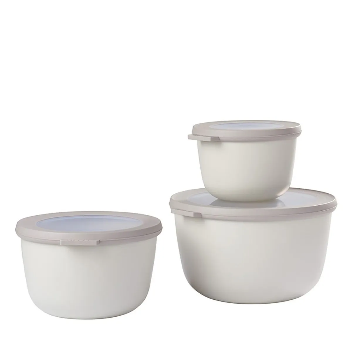 MEPAL Zestaw Misek Cirqula Duzych 3 Szt. 500/1000/2000 Ml Bialy Outlet