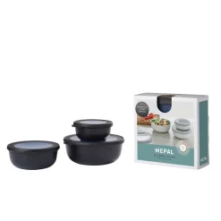 MEPAL Zestaw Misek Cirqula 3 Szt. 0,35/0,75/1,25 L Czarny Sale