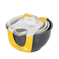 HOMLA Zestaw Misek Easy Cook Kuchennych Szary New