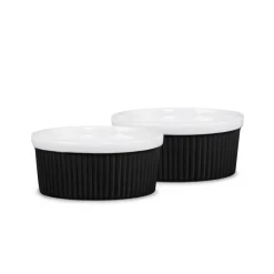 HOMLA Zestaw Naczyń Do Zapiekania Tineo Ch 2 Szt. 9 Cm Czarny Outlet