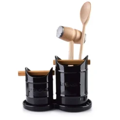 COOKINI Zestaw Na Przybory Kuchenne Modern Life 24.5X13Xh18Cm Czarny Online