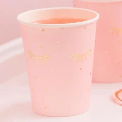 GINGER RAY Zestaw Pamper Party Kubkow Papierowych 250 Ml 8 Szt. Rozowy
