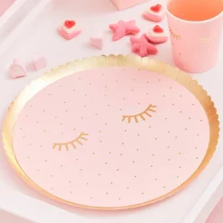 GINGER RAY Zestaw Pamper Party Talerzy Papierowych 8 Szt. Fi 21,5 Cm Rozowy Discount