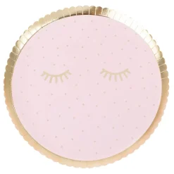 GINGER RAY Zestaw Pamper Party Talerzy Papierowych 8 Szt. Fi 21,5 Cm Rozowy Discount
