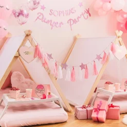 GINGER RAY Zestaw Pamper Party Talerzy Papierowych 8 Szt. Fi 21,5 Cm Rozowy Discount