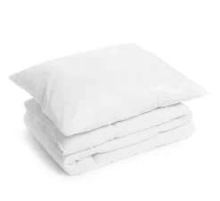 HOMLA Zestaw Poduszka + Koldra Lino Z Mikrofibry 160X200 + 70X80 Cm Bialy Discount