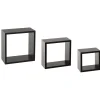 5FIVE SIMPLY SMART Zestaw Polek Cube Sciennych Ch 3 Szt. Czarny Discount