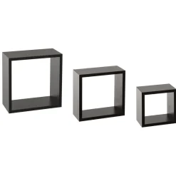 5FIVE SIMPLY SMART Zestaw Polek Cube Sciennych Ch 3 Szt. Czarny Discount