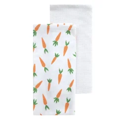 HOMLA Zestaw Scierek Kuchennych Carrot W Marchewki 2*45X65 Cm New
