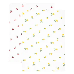 HOMLA Zestaw Scierek Kuchennych Cherrine W Wisnie I Cytryny 2*45X65 Cm Outlet
