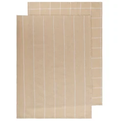 HOMLA Zestaw Scierek Kuchennych Morgan Bezowych 2*45X65 Cm New