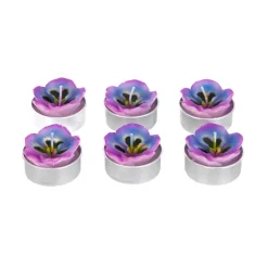 HOMLA Zestaw Swiec Floral Aura 6 Szt. Fiolki 126 G Clearance