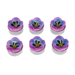 HOMLA Zestaw Swiec Floral Aura 6 Szt. Fiolki 126 G Clearance