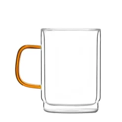 VIALLI DESIGN Zestaw Szklanek Amber Z Podwojna Scianka 2 Szt. 350 Ml Przezroczysty Discount