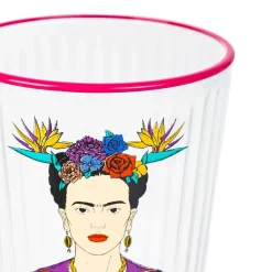 HOMLA Zestaw Szklanek Frida Kahlo Fuksjowych, 2 Szt. 0.38 Hot
