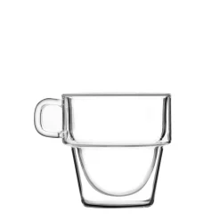 VIALLI DESIGN Zestaw Szklanek Senso Z Podwojna Scianka 6 Szt. 280 Ml Przezroczysty New