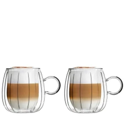 VIALLI DESIGN Zestaw Szklanek Tulip Z Podwojna Scianka 2 Szt. 250 Ml Przezroczysty Sale