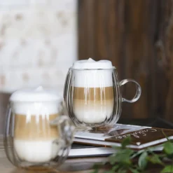 VIALLI DESIGN Zestaw Szklanek Tulip Z Podwojna Scianka 2 Szt. 250 Ml Przezroczysty Sale
