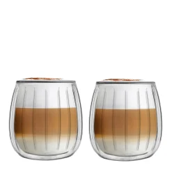 VIALLI DESIGN Zestaw Szklanek Tulip Z Podwojna Scianka 2 Szt. 250 Ml Przezroczysty Online