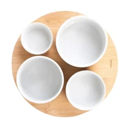 HOMLA Zestaw Yifan Bialy, Misek Do Serwowania 5 El. 33 Cm Sale