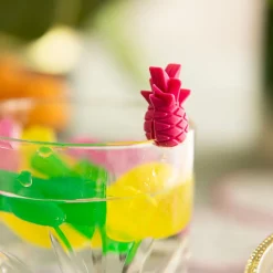 HOMLA Znaczniki Rithi Summer Do Kubkow I Kieliszkow Ananas 6 Szt. Wielokolorowy